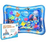Tummy Time Water Play Mat - Activity Play Mat for Infants 3 6 9 Months - Sensory Baby Toy Gift for G