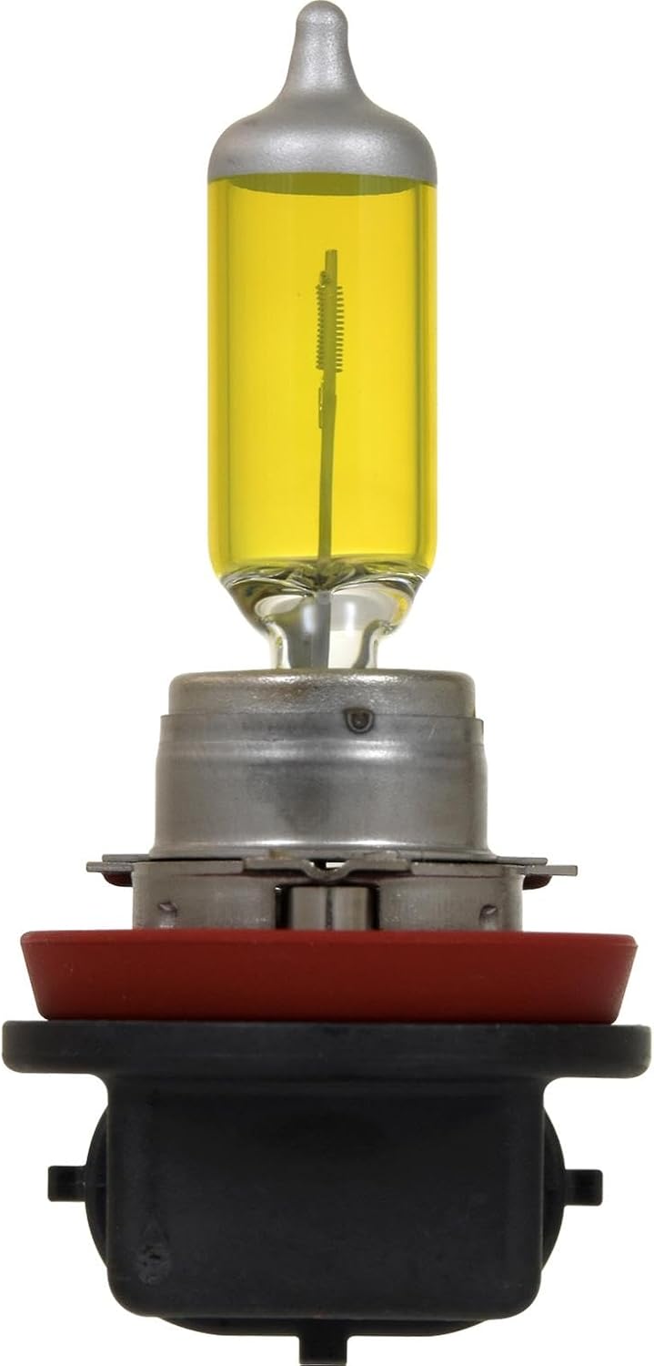 SYLVANIA - H8 Fog Vision - High Performance Yellow Halogen Fog Lights, Sleek Style & Improved Safety, Street Legal, For Fog Use Only (Contains 2 Bulbs)
