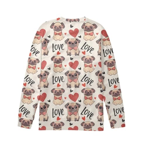 Girl's Sweatshirt Cartoon Graphic Round Neck Long Sleeve Lightweight Pullover Shirts3