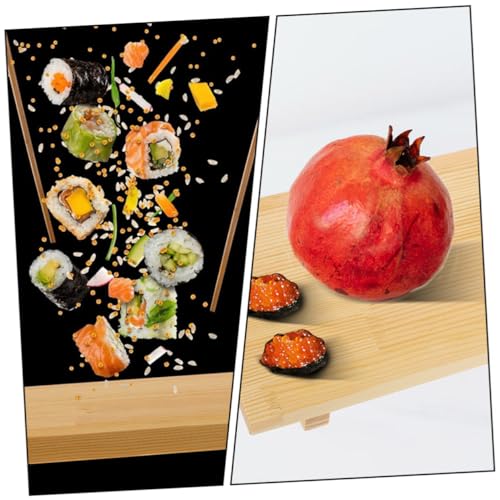 Set de 2 tablas para sushi, estilo japonés, 24x15cm y 27x18cm miniatura 5