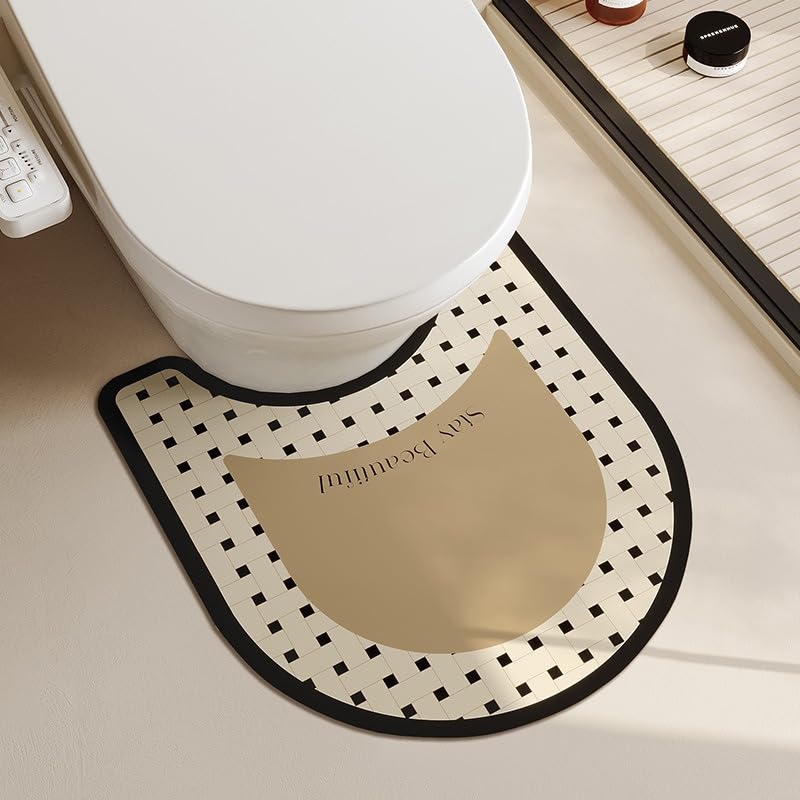 Tapis de bain nordique pour salle de bain familiale sécurisée