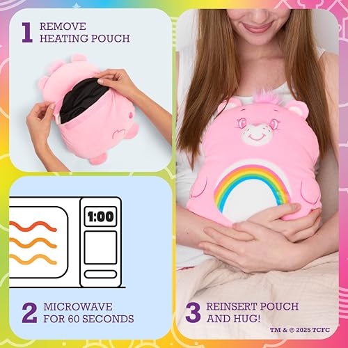 Image of Happy Helpers Cheer Bear By Relatable, Cozy Comfort That's Anything But Boring, Get Relief with This Plush Heating Pad for Period Cramps and Body Pain, Includes 1 Microwavable Cheer Bear Heating Pad