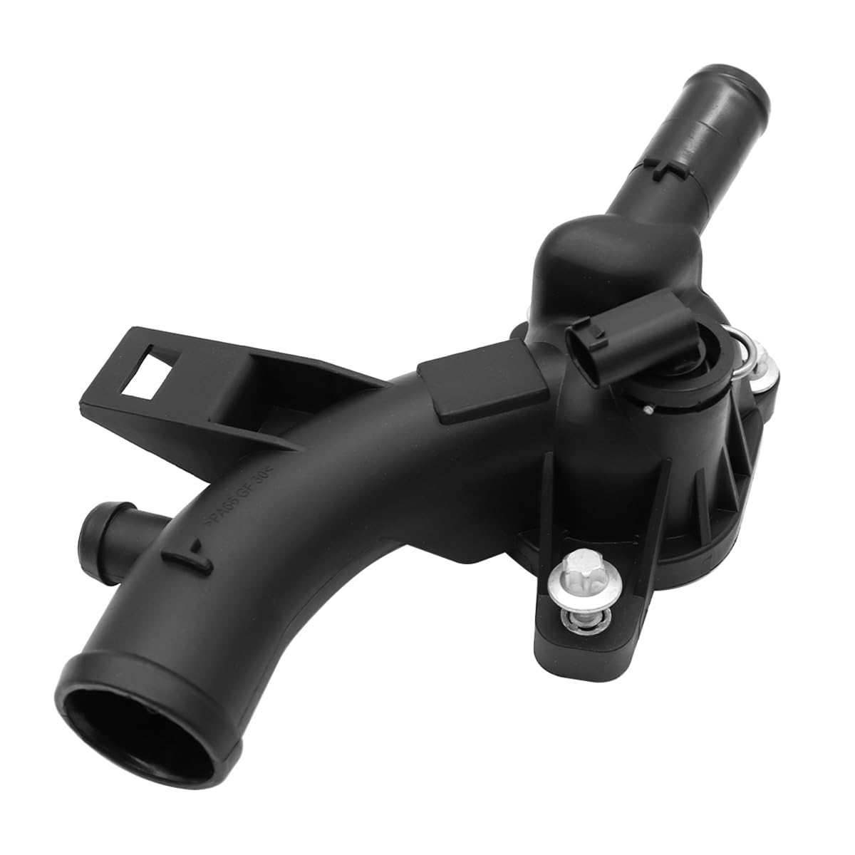 Salida de brida de refrigerante de la carcasa del termostato para motores Vauxhall Corsa D/E, Adam, Astra J, Meriva B 1.2 1.4L (2010-2019), conector de 2 pines (n.° de pieza 25192985)