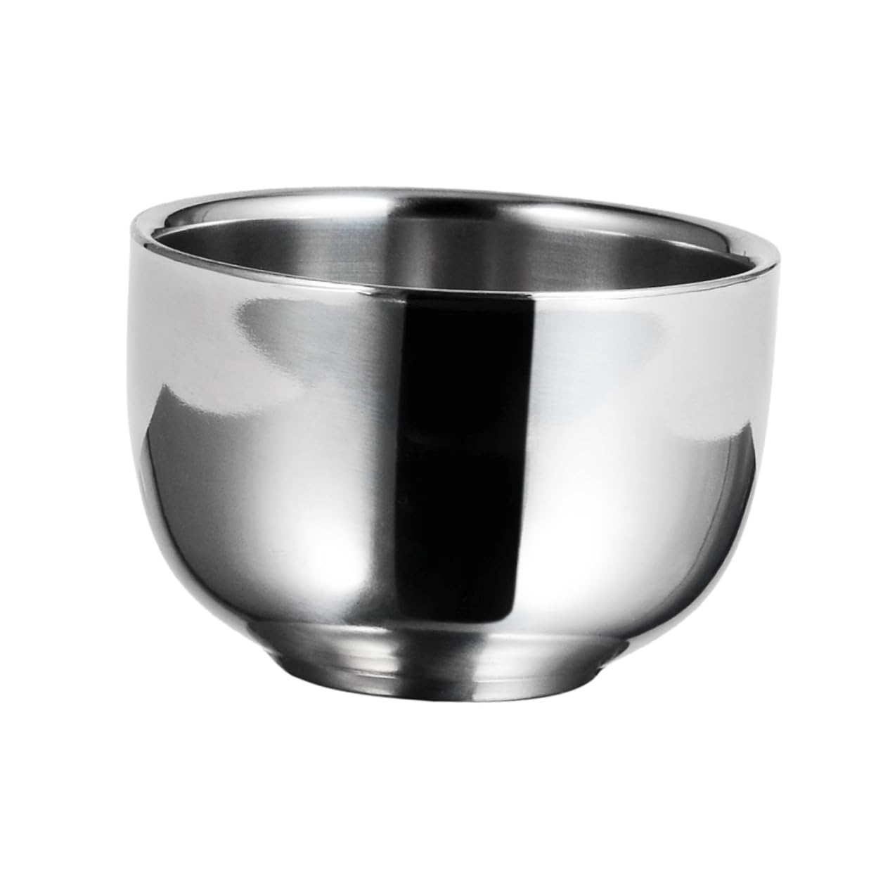 Gogogmee 2 Pcs Elegant Shaving Soap Bowls Foaming Bowl Container Sturdy Stainless Steel for Home or Salon