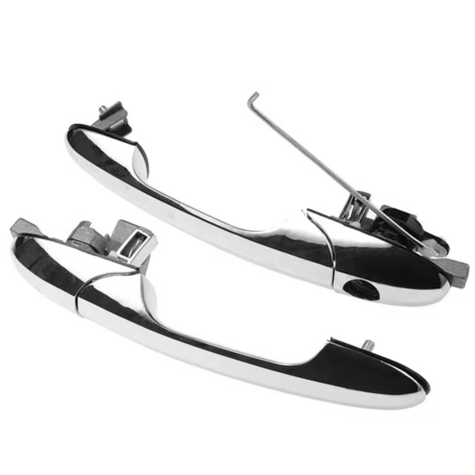 IUKMR for Fiat 500 2007-2020 735592026 Exterior Door Handle 735592012 Car Outer Door Handle(1 Pair)
