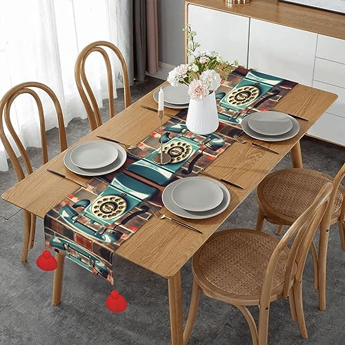 Chemin de table rustique pour protéger votre meuble et masquer les rayures avec style - 2