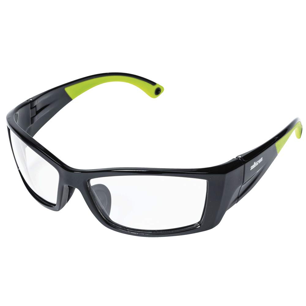 Sellstrom S72400 XP460 SAFETY GLASSES - CLEAR, ANTI-FOG, BLACK/GREEN (K & N Rated)