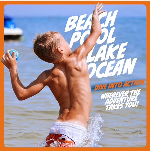 Skipping Water Balls – Pool Ball – Beach Toys for Kids Ages 8-12 – Lake Skip, Skee, Fly Swimming Game Adults, Boys, Teens, & Family – Water Toy for Kid – Cool Fun Summer