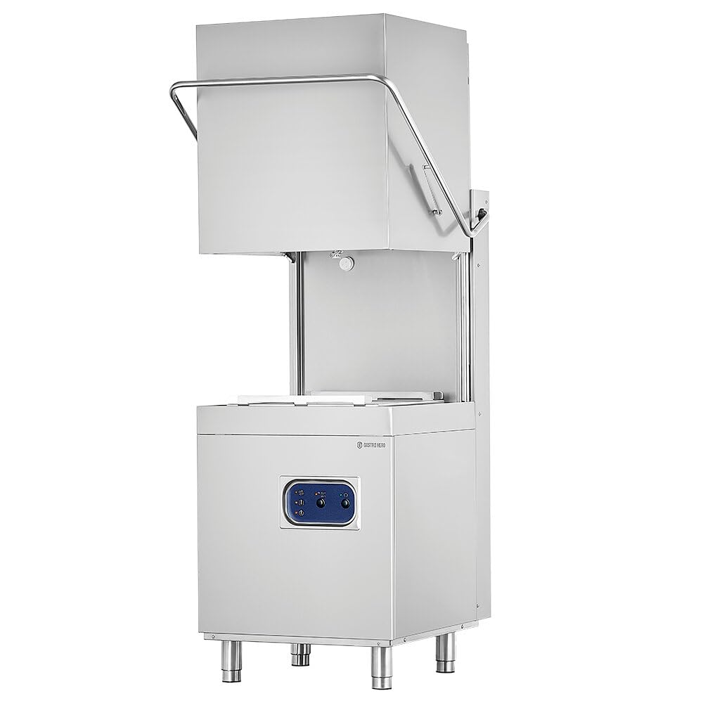 GastroHero Haubenspülmaschine ECO HSME54SL 400 V mit Reiniger- & Klarspüldosierer Ablaufpumpe 50x50 cm Gastro Spülmaschine