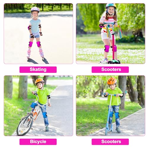 Rodilleras para niños que evitan lesiones de codo y muñeca al caer de la bicicleta 5