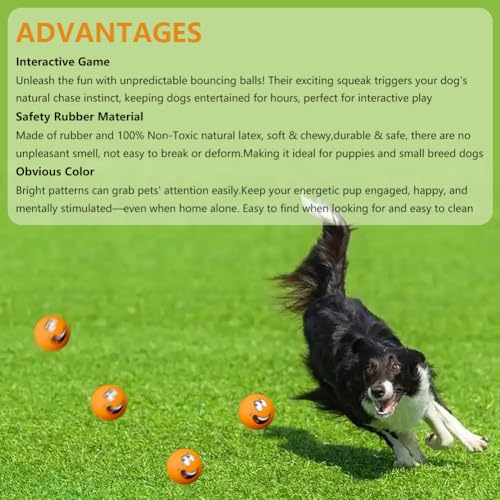 Pelotas mordibles de látex para perros 4 unidades miniatura 4