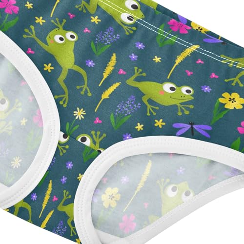 Little Girl Underwear Toddler Panties Kids Undies Frogs Soft Cotton Briefs 2T-8Y4