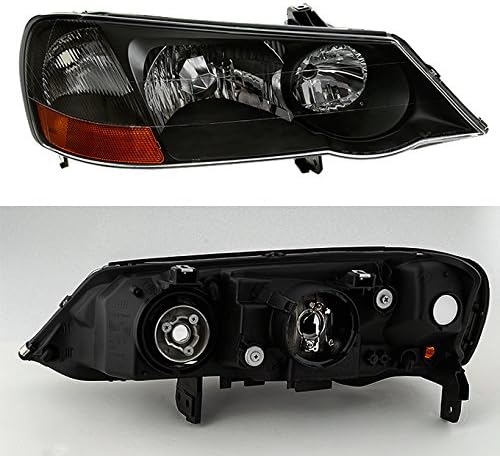 AKKON - For 2002 2003 Acura TL Chrome Housing D2R Xenon Type Headlights Front Lamps Repalcement Pair