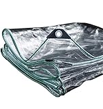 HCYTPL Transparente Plane Wasserdichte PVC Kunststoffplatte Fenster Balkon Blume Ernte Gewächshaus Film für Outdoor-Garten Terrasse, 500g / M,2 * 2m