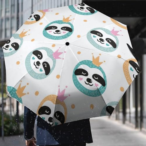 Parapluie automatique compact galaxie avec structure coupe-vent - 6