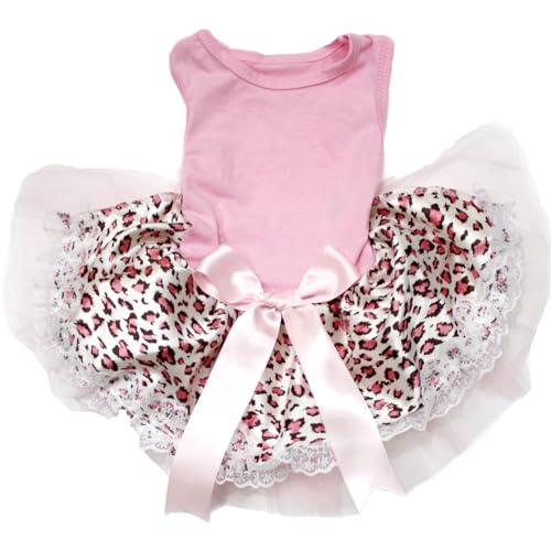 Robe chiot léopard rose XL protégeant la peau avec style - 2