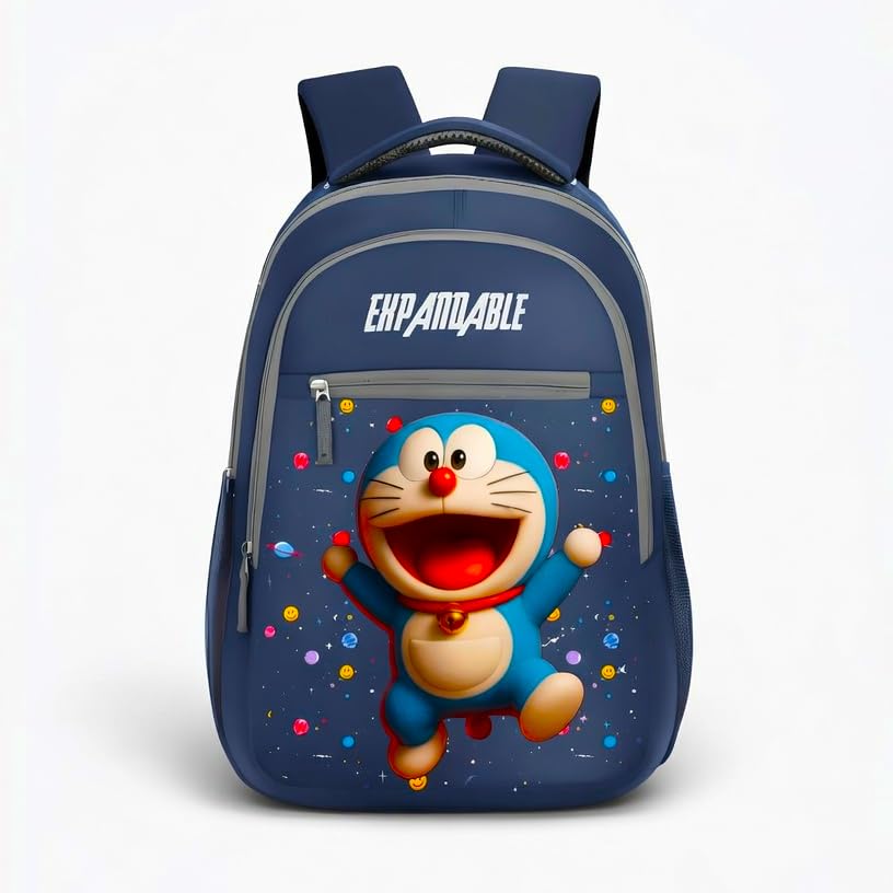 Kids School Backpack – Durable Doraemon Cartoon Themed Bookbag for Boys and Girls, Lightweight School Bag with Comfortable Padded Straps, Perfect for School, Travel, and Daily Use-image-3