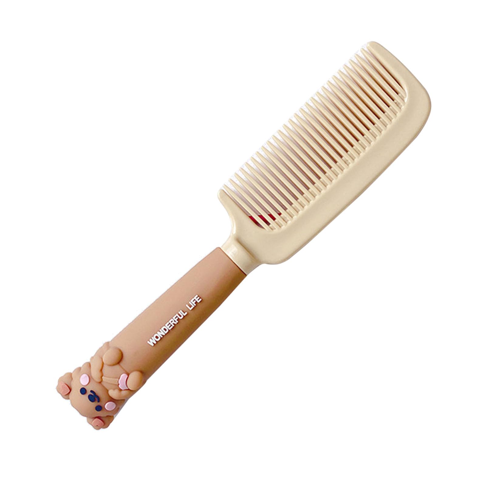 Finest-Teeth Children's Hair Comb & Brush Set for Newborns to Infant Girls with Long Teeth for Cleaning & Massage