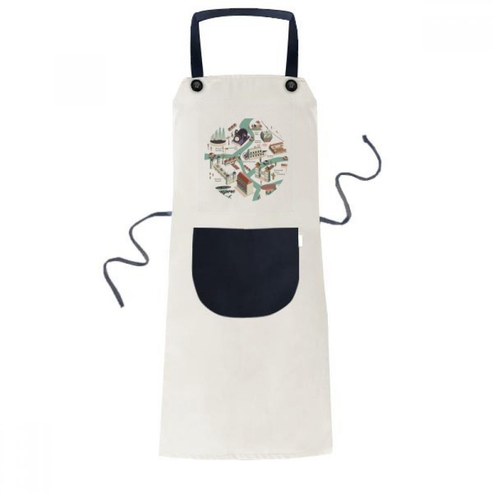 Tablier Singapour pour protéger vos vêtements en cuisine avec poche