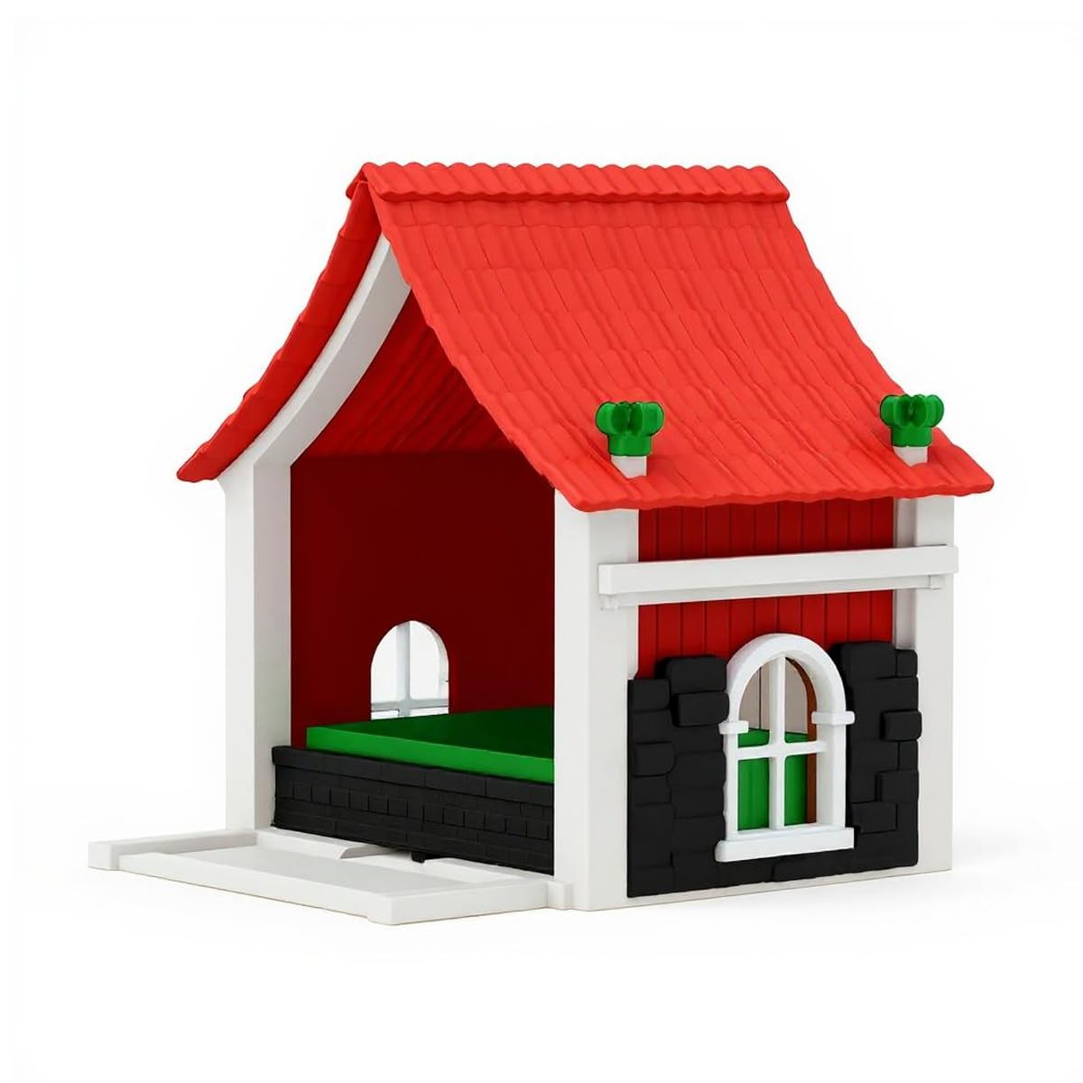 Vogelhäuschen für den Garten – Deko-Set im Chalet-Stil für den Garten, Outdoor-Zubehör, Vogelfutterstation im Hütten-Stil, Geschenk für Vogelliebhaber, Vogelhäuschen