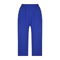 Vista 170 de Pantalones capri para mujer, estilo casual, de verano, elásticos, de cintura alta, pantalones de yoga, ajuste atlético, pantalones deportivos