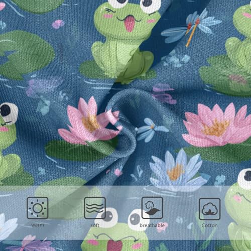 Wusikd Cute Frogs Girls' Underwear Cotton Dragonflies Girls Briefs Soft Toddler Underwear 2T3