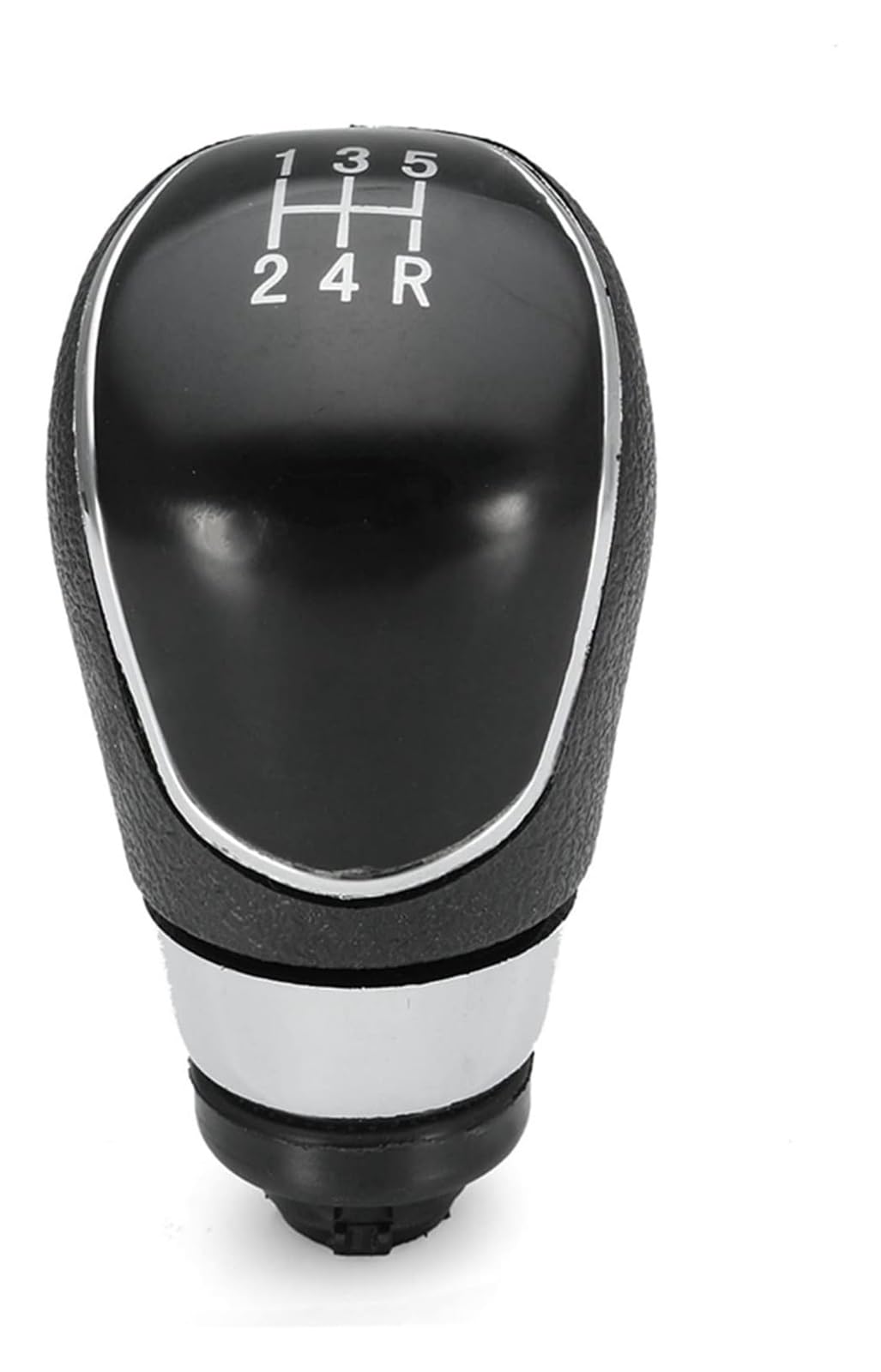 Jsrvqkms Black Car Gear Knob For Focus 2 Mk2 Fl Mk3 Mk4 Mk7 For Mondeo For Fiesta 5 Speed Manual Gear Shift Knob(Black)
