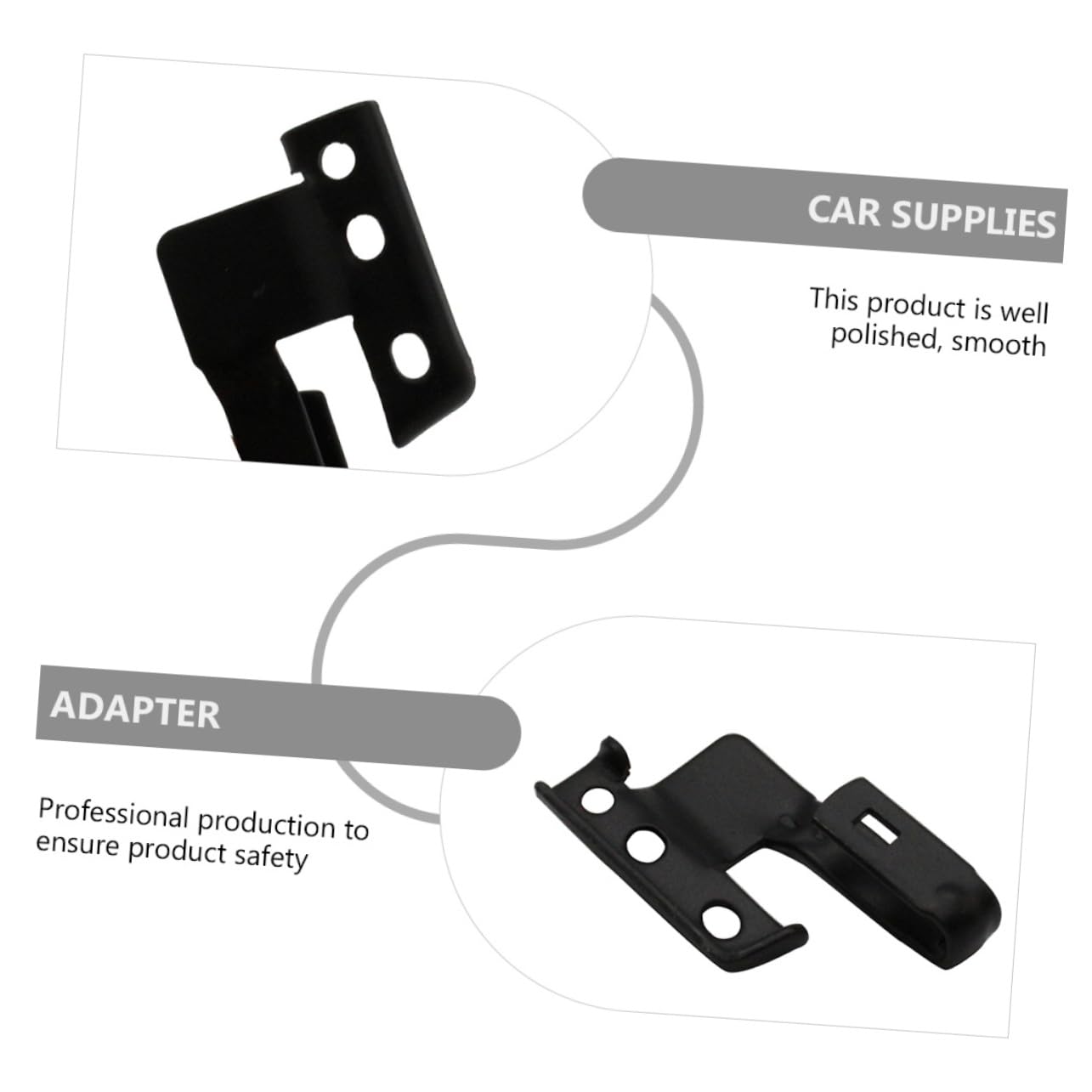 TOPPERFUN 2sets Windshield Wiper Arm Adapter Kit for Material Easy Installation Car Wiper Blade Replacement