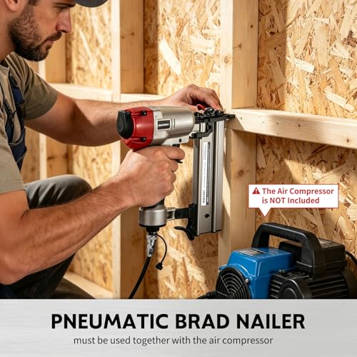 WorkNeon Pneumatic Brad Nailer Kit