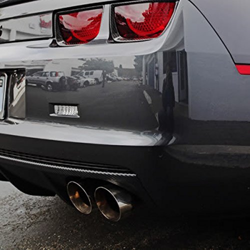 Dual 4" Quad Staggered Stainless Steel Exhaust Tips For Chevy Camaro 2010-2012 #TOP3