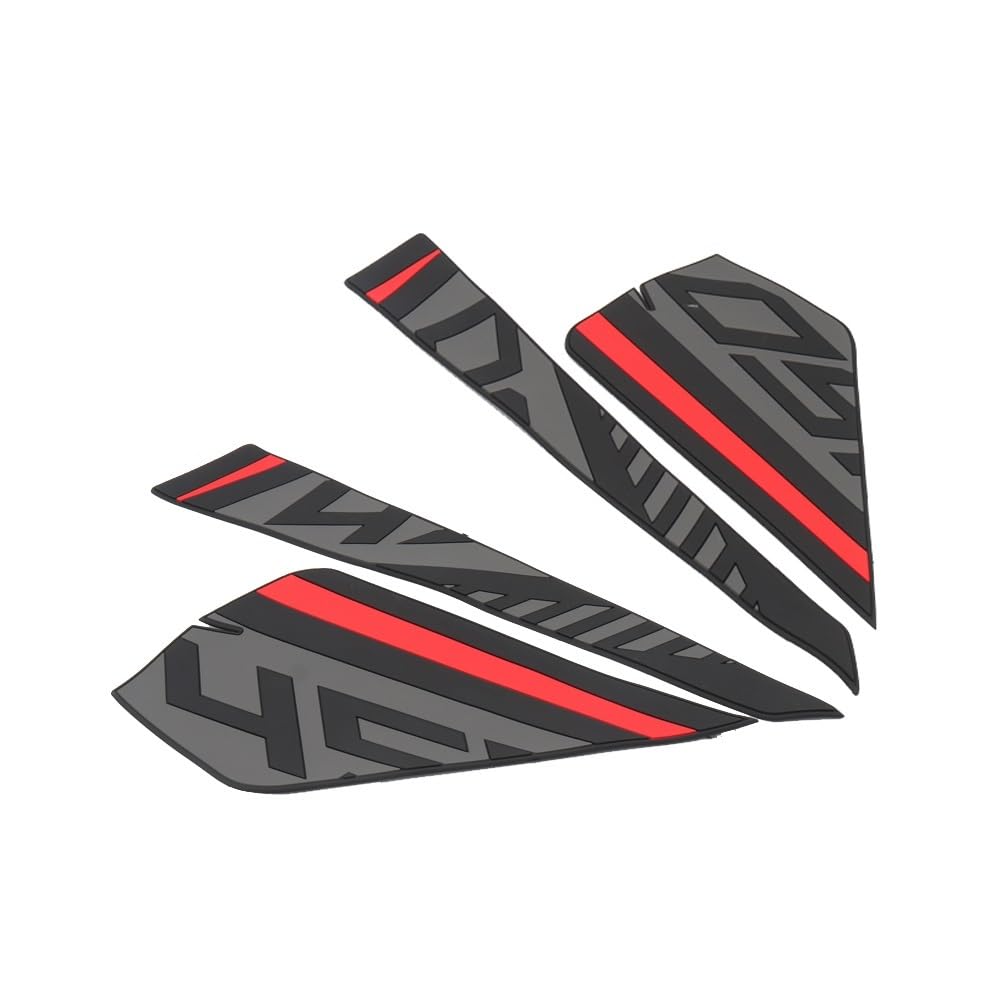 Stickers réservoir traction pads 450 SR coussinet latéral rouge - 6
