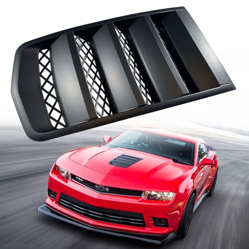RDDY START Matt Black Hood Scoop Vents Grille 22828242 GMBHO00017 Compatible with 2014-2015 Chevy Camaro