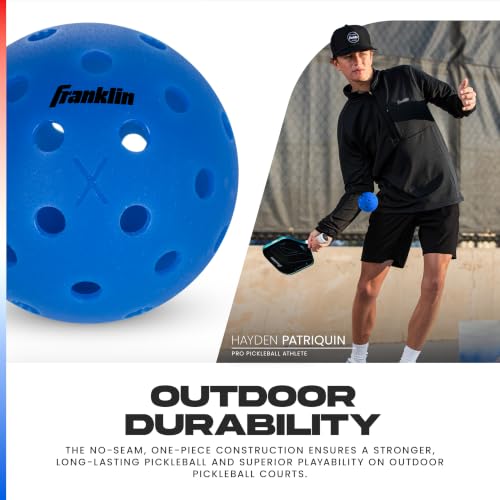 Image of Franklin Sports X-40 Outdoor Pickleballs - Official Ball of USA Pickleball, APP Tour + US Open - Regulation Size