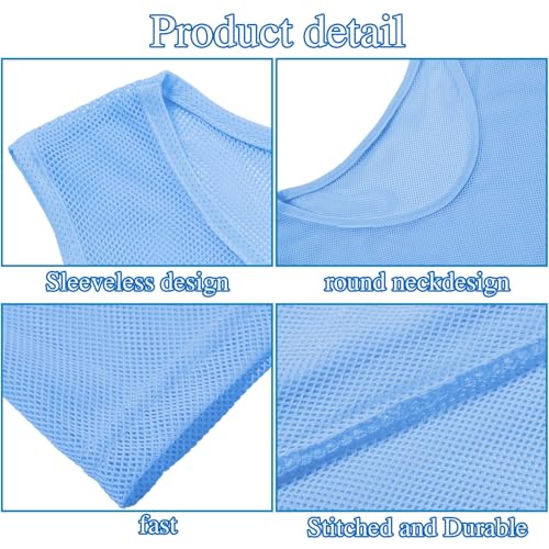 Image of Sintege 12 Pcs Soccer Pinnies Pennies Jersey Scrimmage Vest Sports Practice Jersey Mesh Basketball Vest for Youth Adult Kids