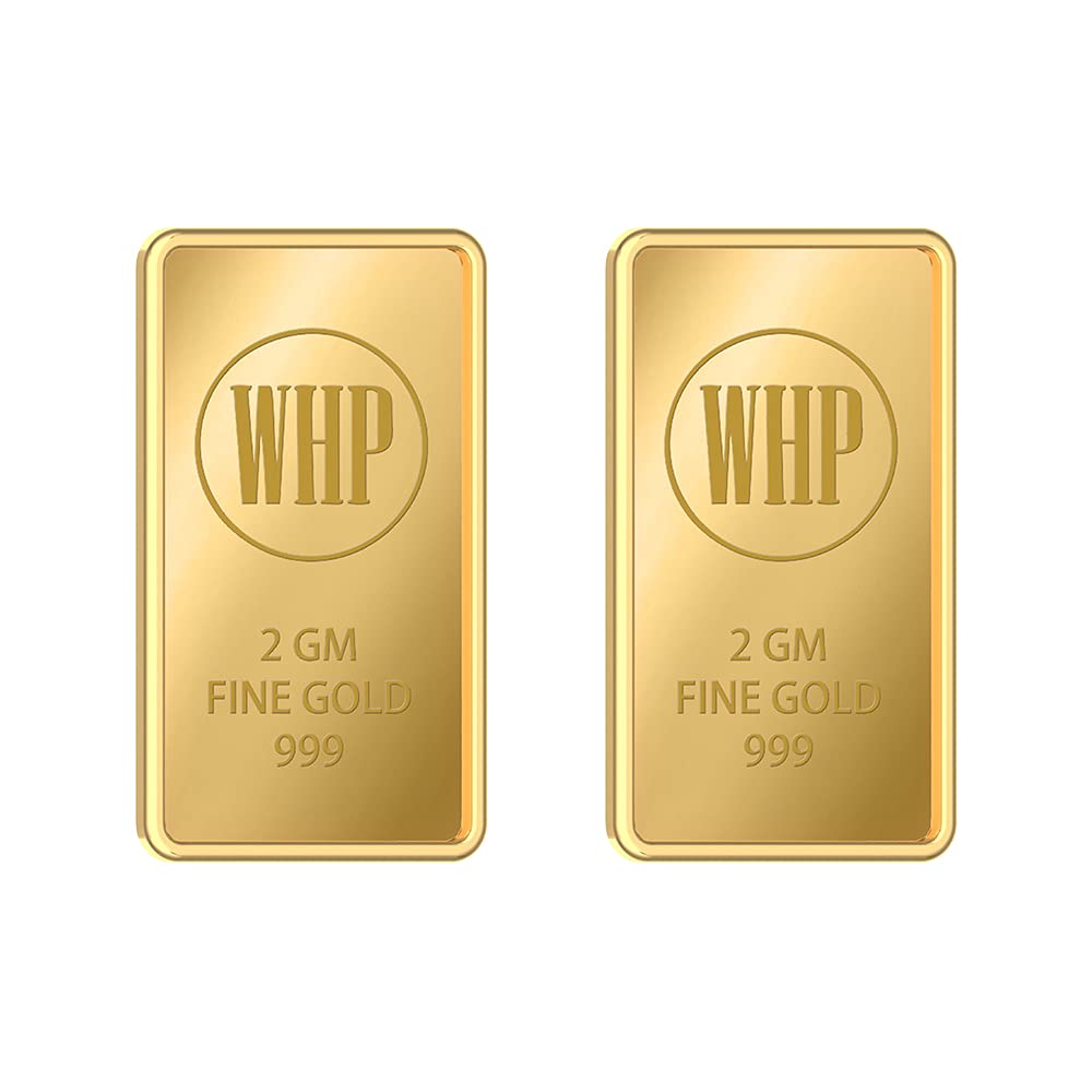 WHP Jewellers 24k (999) 4 gm Combo (2gm+2gm) Yellow Gold Bar (B09964MYKL) Amazon Price History, Amazon Price Tracker