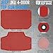 Coverspec JK Sun Shade Top Compatible with Jeep Wrangler 4 Door 2007 to 2018 Sunshade Sunroof Bikini Cover Blocks UV Wind Noise Cherry Red Mesh for Front and Rear 2 pcs