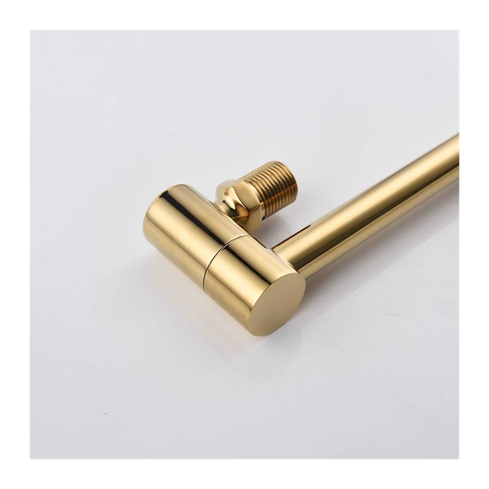 Grifo de baño, Grifo de cocina fría oro sin cobre en la pared Balcón alargado Lavandería Pool Swing Switch Faucet