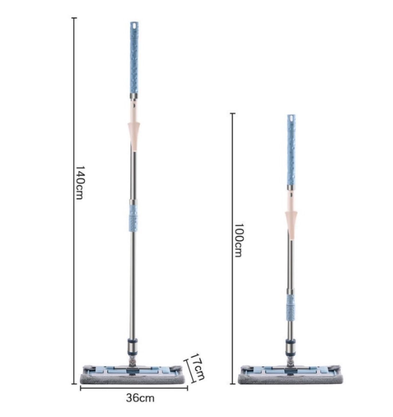 Fregona Fregona para Limpieza De Suelos Baldosas Laminadas Madera Dura con Mango Telescópico Acero Inoxidable Limpieza Suelo