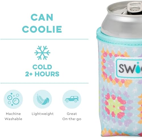 Miniatura 73 de Swig Life Skinny Can Coolie, soporte delgado de 12 onzas, enfriador de neopreno aislado con bolsillo, fundas para botellas de cerveza altas, All