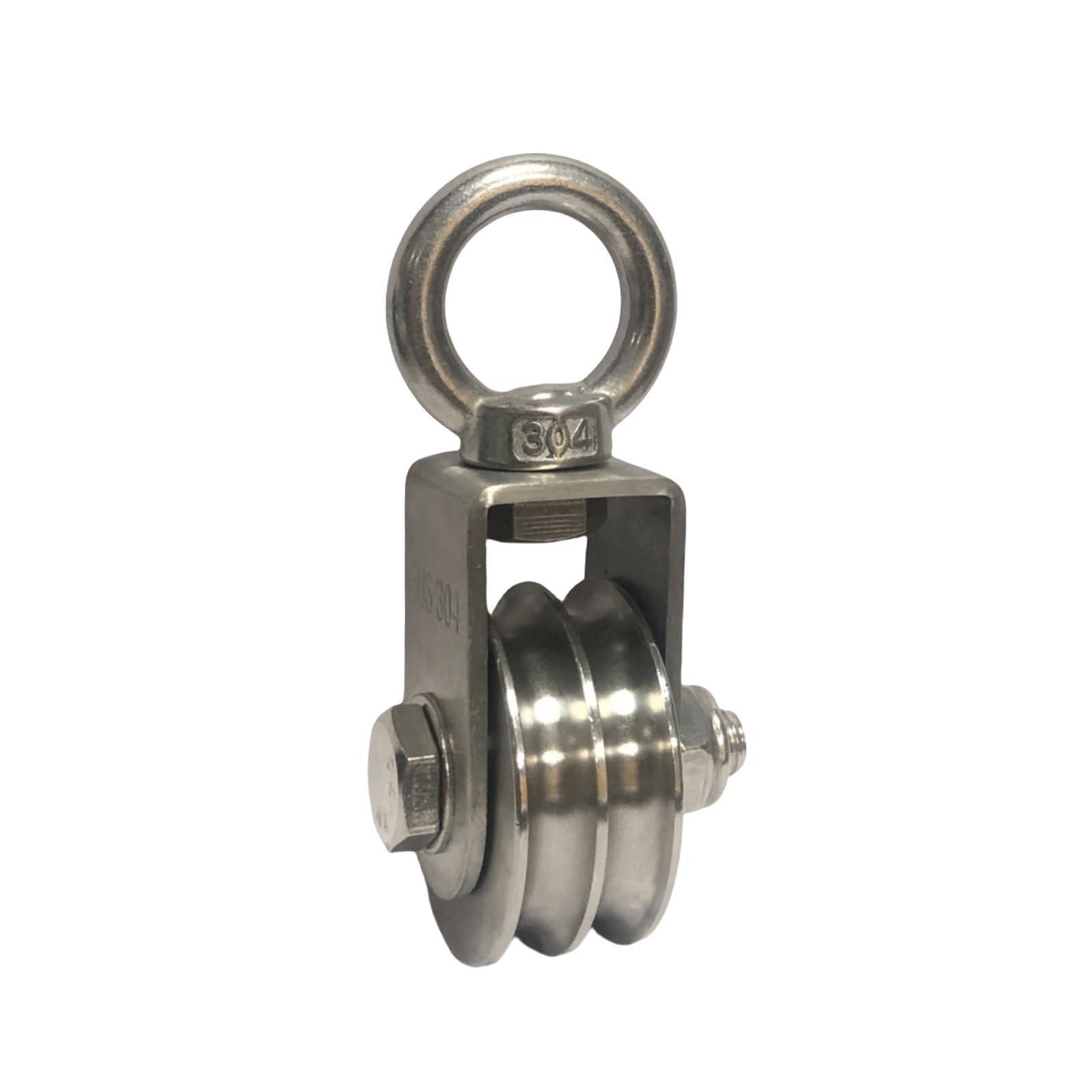 Zbiianxer A Rustproof Double U Grooves Roller With Easy Installation Strong Pulley Wheel For Craft Nd Professional Use Rustproof Steel Double Pulley