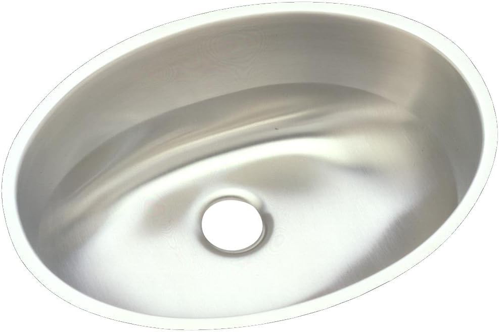 Amazing 🔥 Elkay ELUH1511 Asana Single Bowl Undermount Stainless Steel Bathroom Sink, Nickel