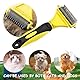 Noaxylic TierhaarbüRste, Katzen und HundebüRste, Katze Langhaar, HundebüRste Unterwolle, Entfernt Unterwolle, Pet Safe Dematting Comb für Langhaar und Kurzhaar, Selbstreinigende HaustierbüRste