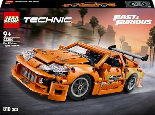 LEGO Technic Fast and Furious Toyota Supra MK4 42204 – 9 Yaş ve Üzeri Çocuklar için 6 Motor ve Açılan Kapılar İçeren Oyuncak Araba Yapım Seti, Çocuklar ve Yetişkinler için Hediye Fikri (810 Parça) - Görsel 3