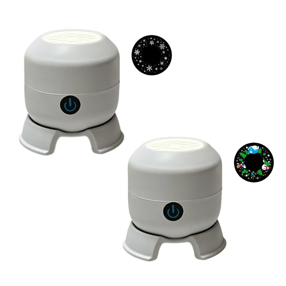 2Pcs Dynamic Rotating LED Projector, Night Light Projector for Bedroom