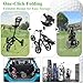 Tivor Lightweight Golf Push cart 3 Wheel,Foldable Golf Trolley for Adults and Junior with Ergonomic Adjustable Handle, Scorecard Holder, Umbrella Mount, Foot Brake, All-Terrain Wheels(Black)