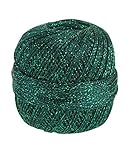 Bei 40°C Feinwäsche GRÜNDL Häkelgarn Glitter 25g 110m Lauflänge 95% Viskose 15% Polyester Wintergrün