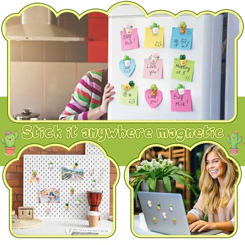 Set de 30 imanes decorativos succulenta con tarjeta de agradecimiento miniatura 5