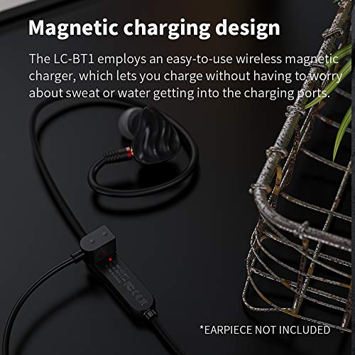 Fiio Lc-Bt1 Earphone Headphones Cable Bluetooth Hifi Wireless With Aptx/Aac/Sbc Support And Mic, 7H Playtime And App Control (Mmcx) #TOP2