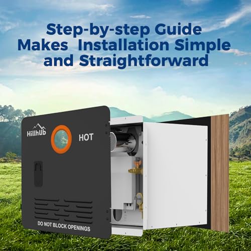 Image of Hillhub 15 x 15 Inches RV Water Heater Black Door (ONLY DOOR). Electrolytic Plate, Electrostatic Powder Coating Technique, Tankless RV Water Heaters Door kit of Hillhub