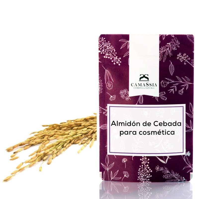 Camassia Almidón de cebada para cosmética | Ingredientes varios | excelente pureza microbiana, aprobado por COSMOS | 250gr